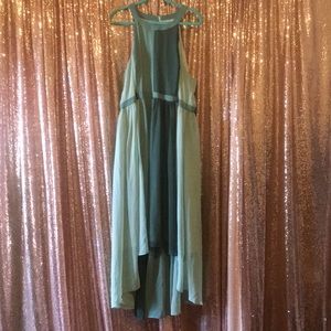 ModCloth Green halter hi-low dress 3X
